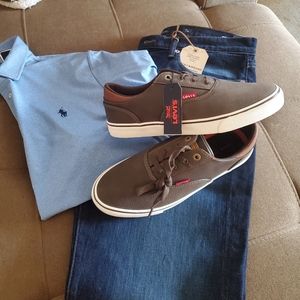 Levi's Vegan Suede/Canvas Comfort Sole Sneakers